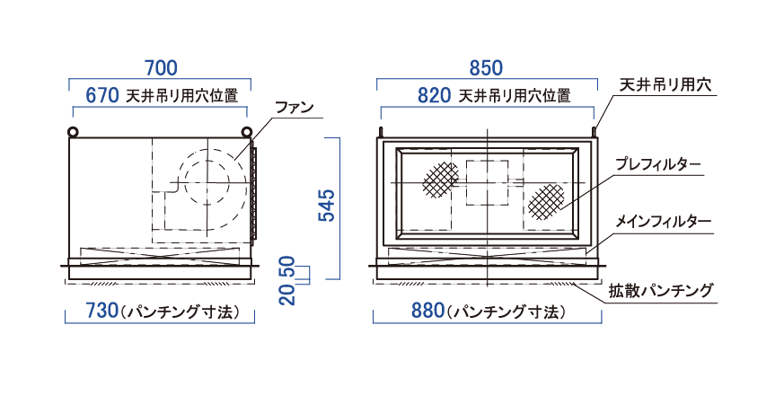 クリーンルーム用FFU｜製品一覧｜日本エアーテック株式会社